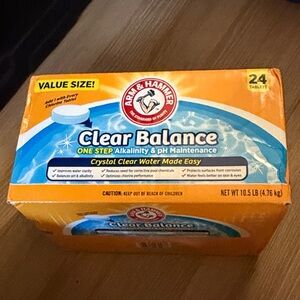 Arm & Hammer Clear Balance Pool Alkalinity and pH Maintenance Tablets - Orange